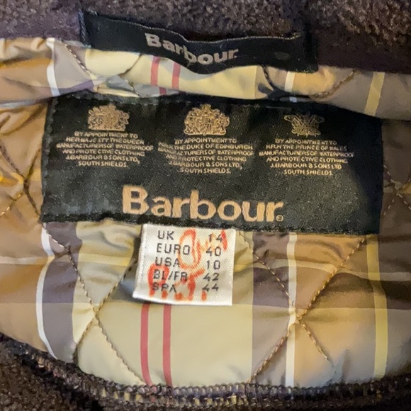 Barbour plaid polar quilt jacket Size 10 - Picture 6 of 8